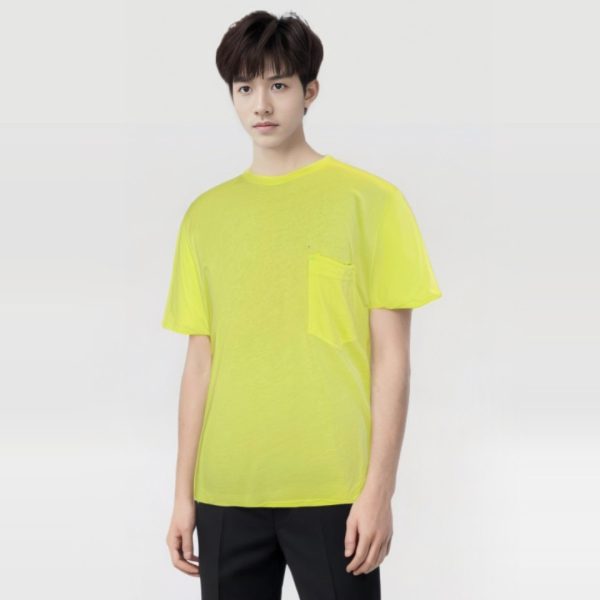 polera clasica con bolsillo hombre