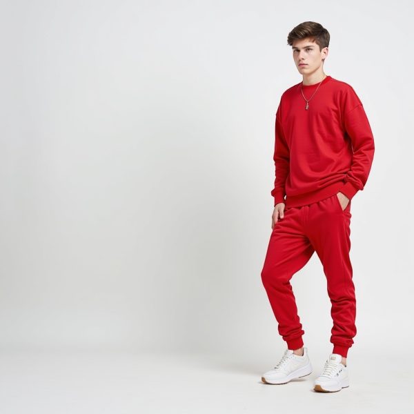 CONJUNTO POLERON + PANTALON FRANELADO HOMBRE